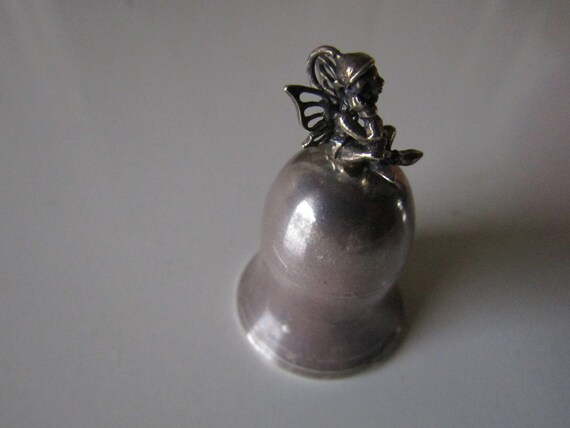 Sterling Elf Bell Pill Box - image 5