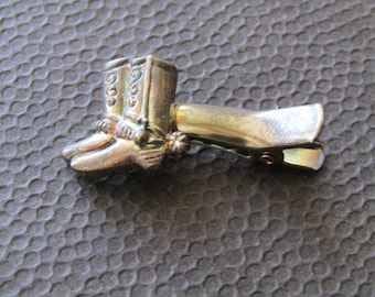 Cowboy Boots Tie Clip, Boy's Tie Clip, Necktie Clip