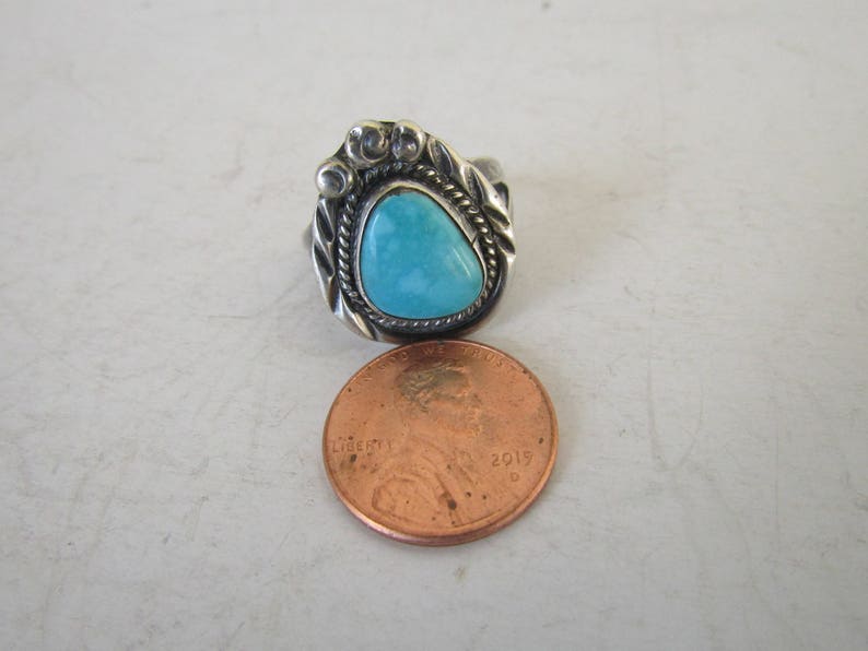 Sterling Turquoise Ring Sz.5 12