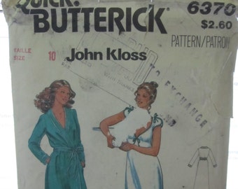 PATTERN BUTTERICK 6370 John Kloss / woman size: 10 VINTAGE