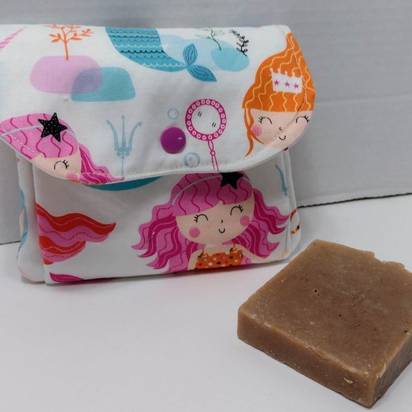 Case / pouch for shampoo bar soap / Soap pouch