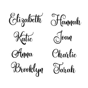 Custom Kids Name Decal - Personalize Kids Chair - Name Decal - Cursive Kids Name Sticker