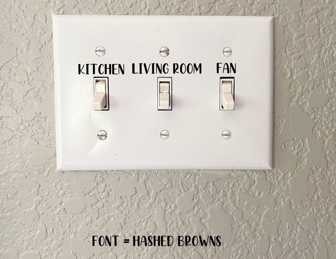 Custom Light Switch Labels // Light Switch Stickers // Light | Etsy