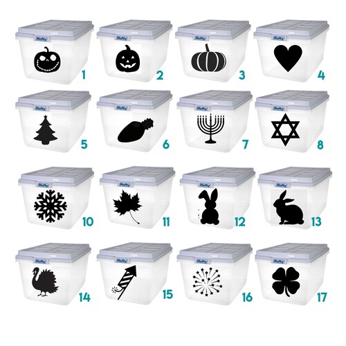 Custom Storage Tub Labels Picture Decals for Tubs Picture - Etsy