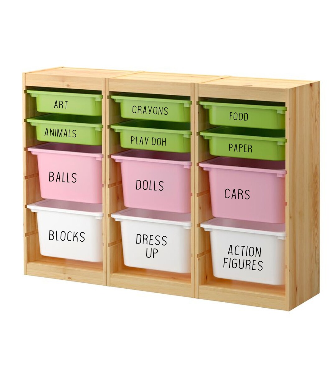 Custom Toys Bin Labels // FREE SHIPPING in US. // Custom Toy Etsy