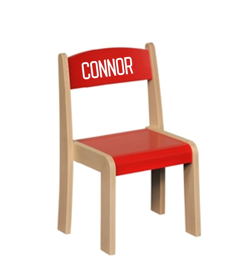 Custom Kids Furniture Decal // Personalize Kids Chair // Name Etsy