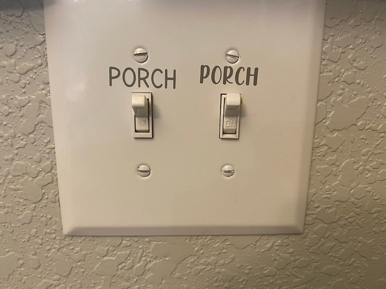 Custom Light Switch Labels Light Switch Stickers Light Plate Labels Office Labels