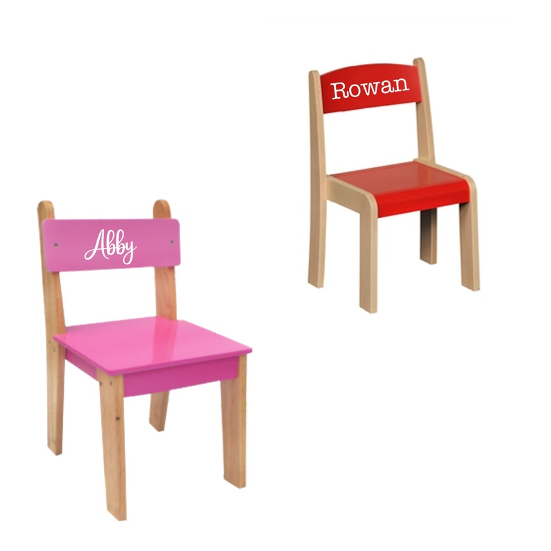 Custom Kids Furniture Decal // Personalize Kids Chair // Name Etsy