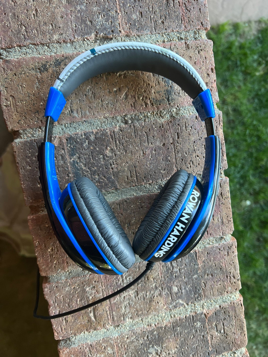 Custom Headphones Label Personalized Headphone Label Name Decal // Back