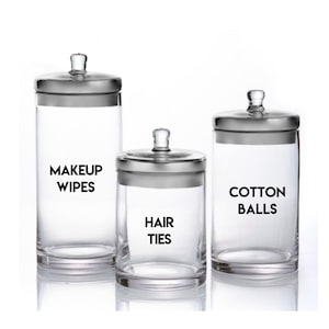 Custom Bathroom Labels - FREE SHIPPING in US. - Custom Bathroom Stickers - Organize Bathroom! Cosmetic Labels