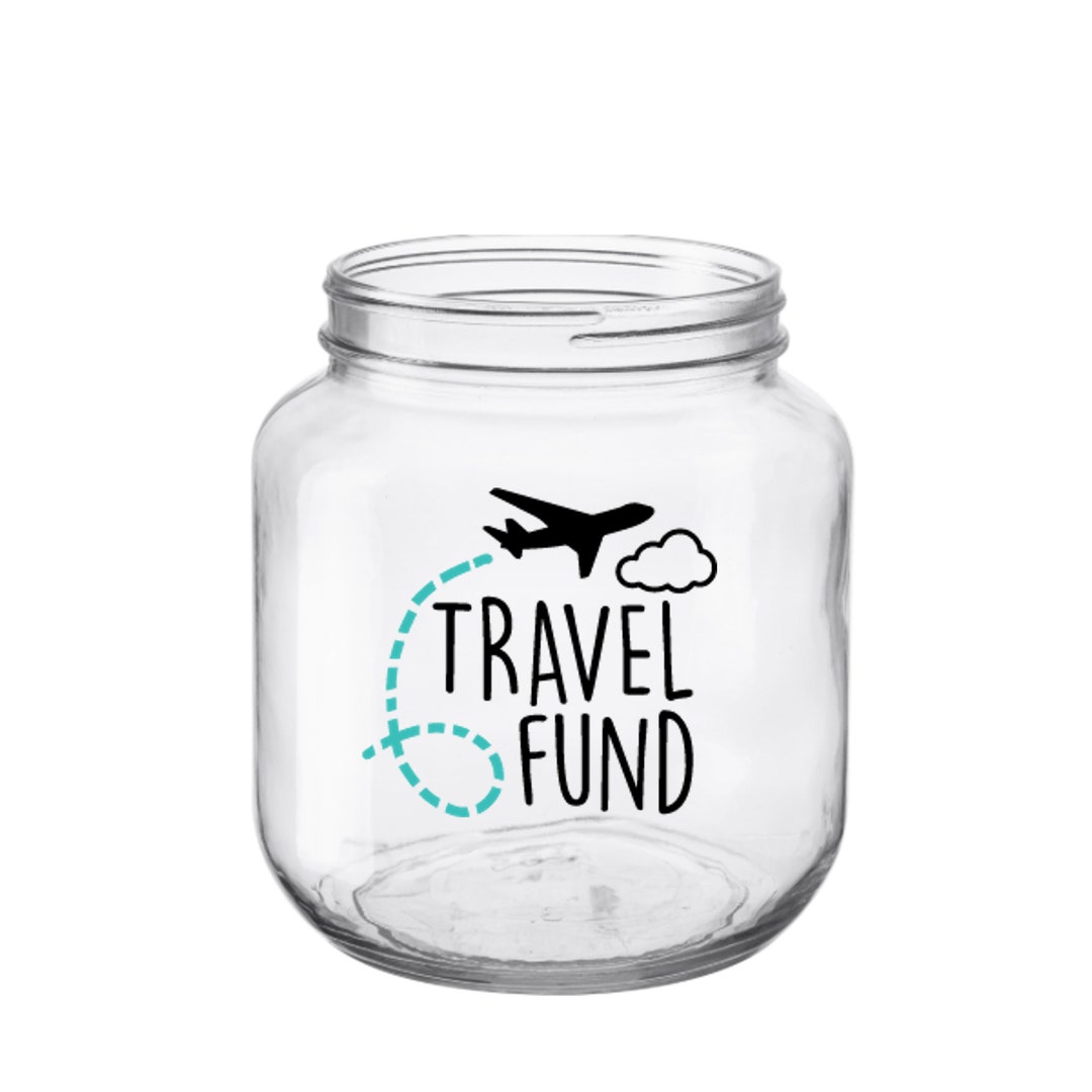 Travel Fund Sticker Sticker, Label, Decal for Money Jar // Travel Fund