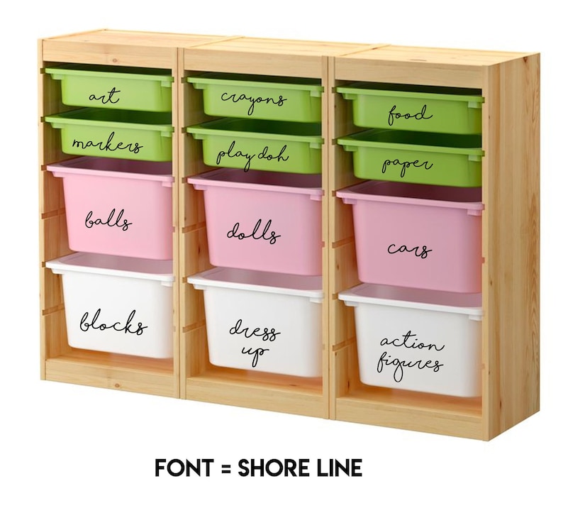 Custom Toys Bin Labels // FREE SHIPPING in US. // Custom Toy Etsy