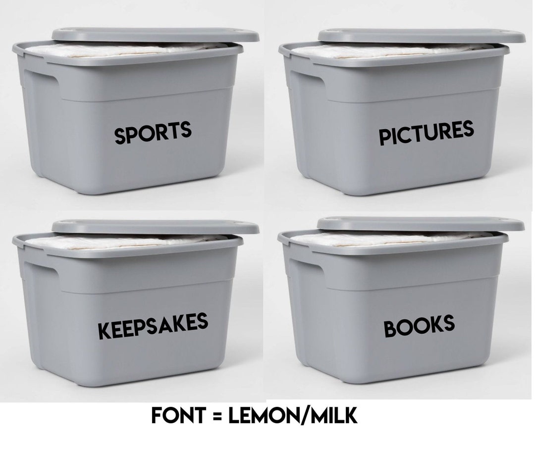 Custom Tub Labels FREE SHIPPING in US. Custom Organizing Etsy