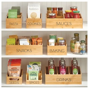 Pantry Labels -  Food Labels - Pantry Decals - Pantry Organization