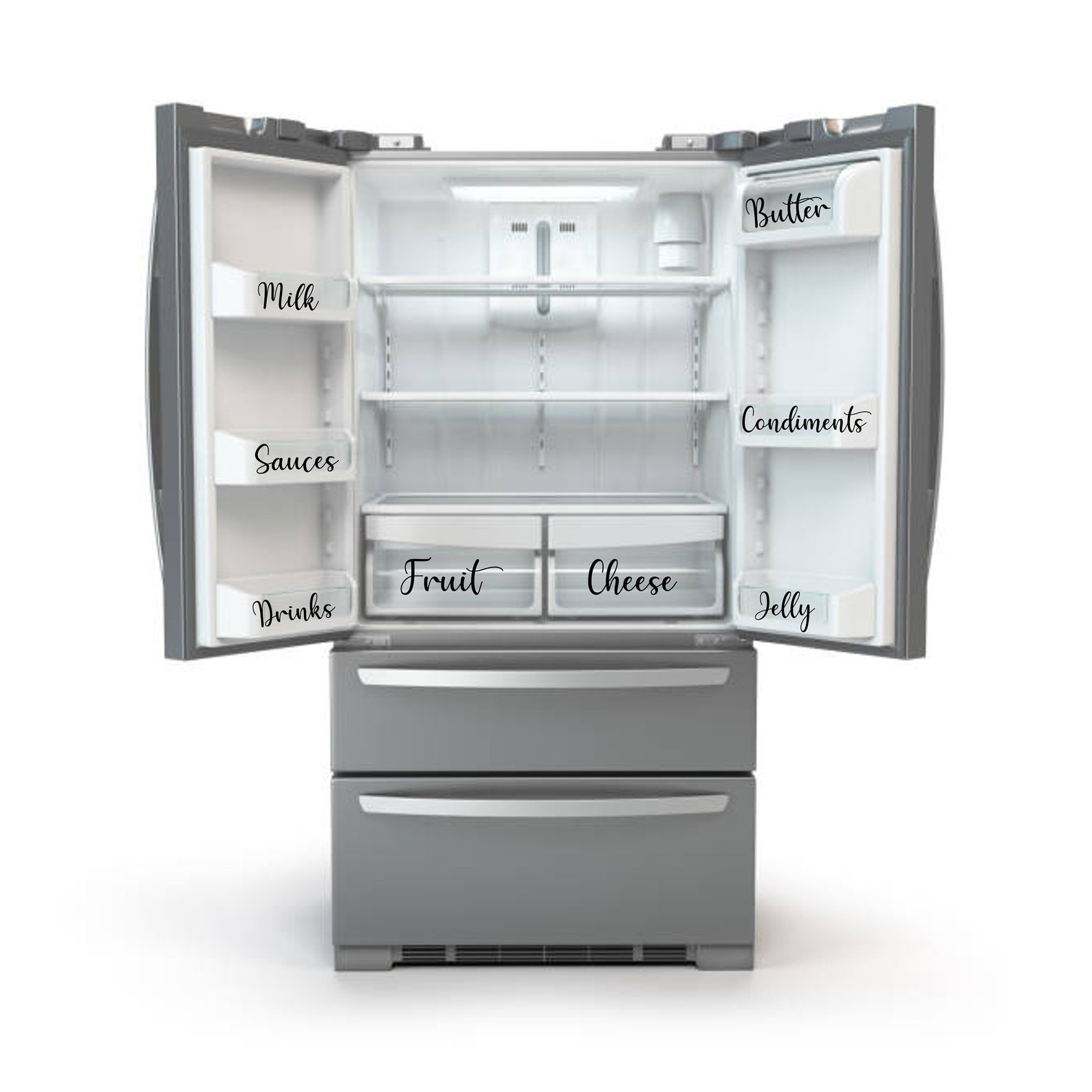 Refrigerator Label Sets FREE SHIPPING in US. Custom Etsy