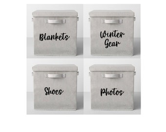 Custom iron on Labels - Custom Laundry Iron On  -  Cloth bin Labels - fabric basket labels - Cloth basket labels