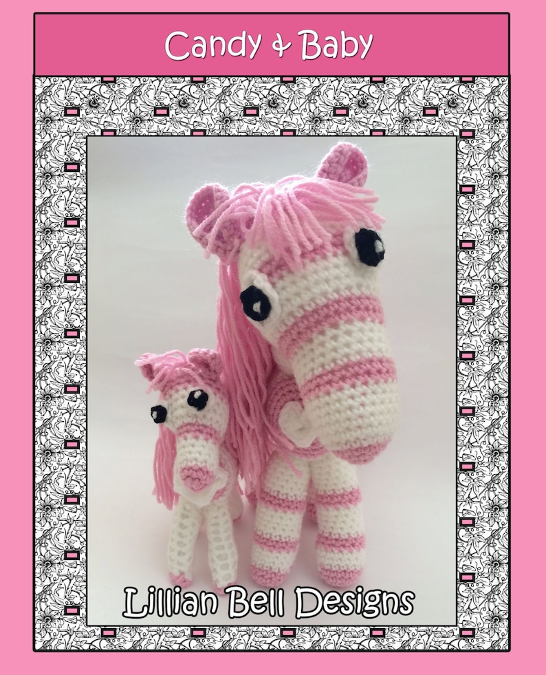 Candy the Pink Pony & Baby | Etsy

