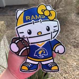 Parche deportivo bordado de Hello Kitty, parches termoadhesivos