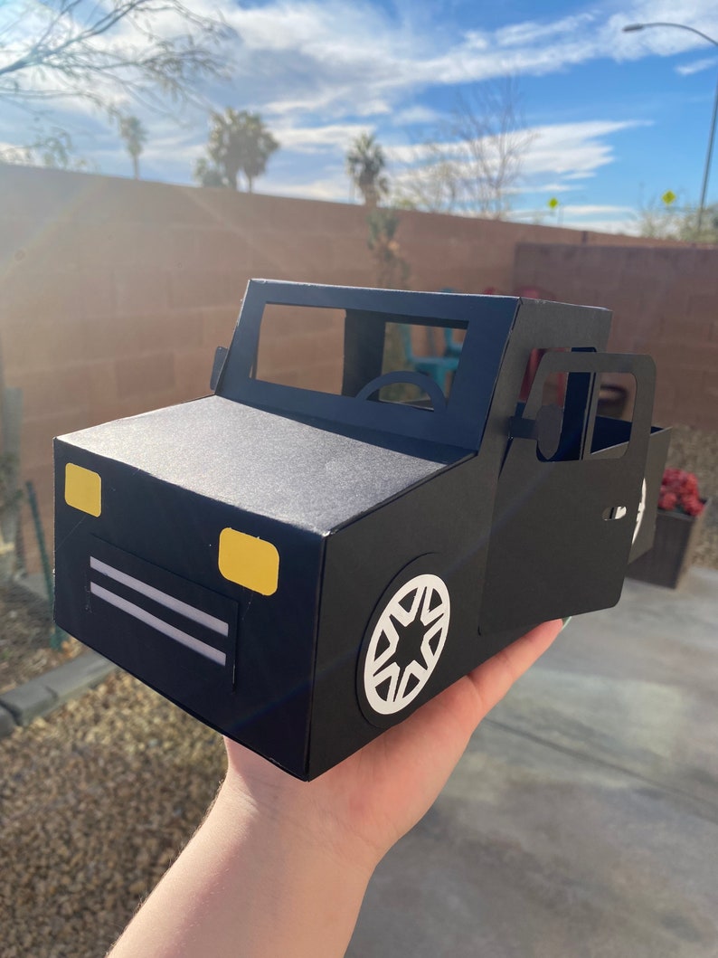 Paper Truck Gift Box assembled Etsy