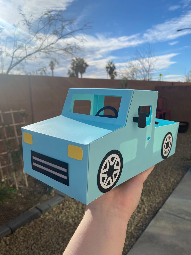 Paper Truck Gift Box assembled Etsy