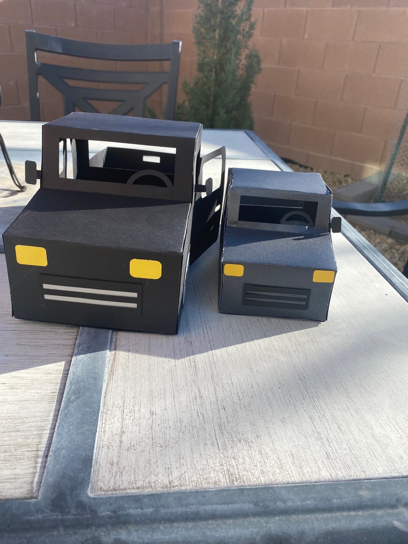 Paper Truck Gift Box assembled Etsy