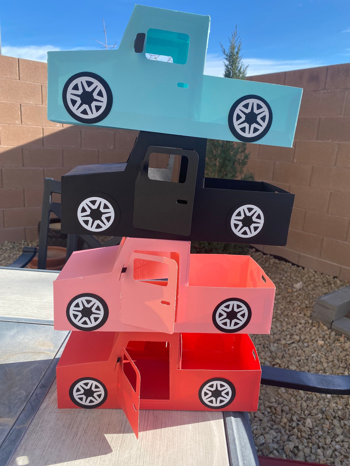 Paper Truck Gift Box assembled Etsy