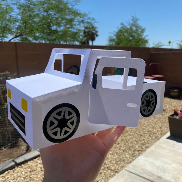 Paper Truck Gift Box (Assembled)