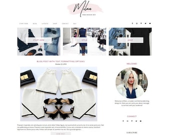 Responsive WordPress Theme | Milan Fashionable Blog Design | WordPress Template | Genesis Child Theme