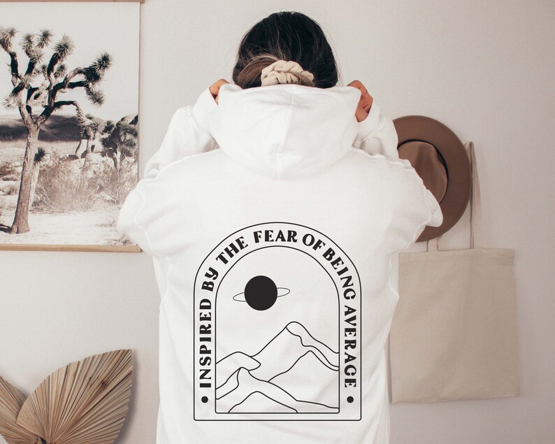 Inspired by the Fear of Being Average Crewneck Long Sleeve Shirt Shirt