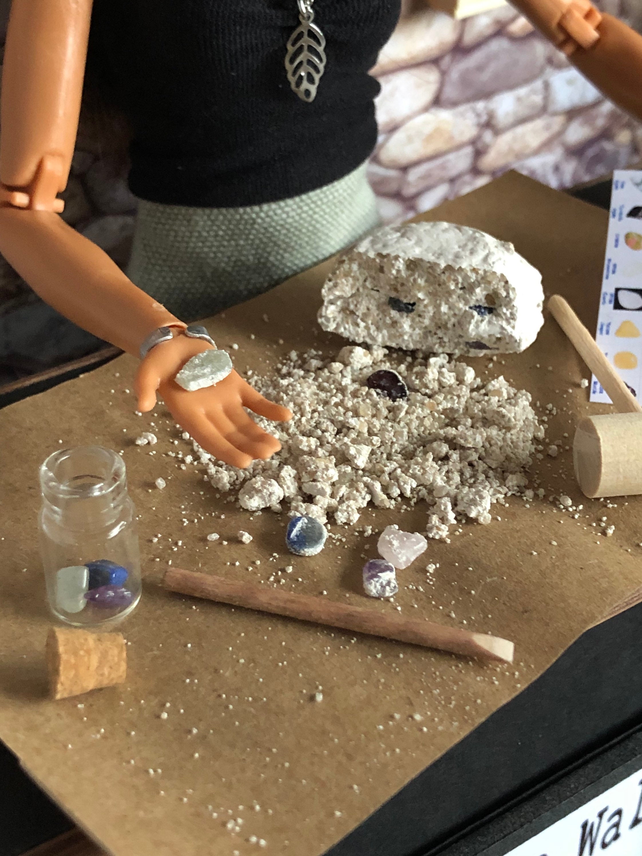Miniature 16 Scale Geology Dig Kit Natural Science Barbie Etsy