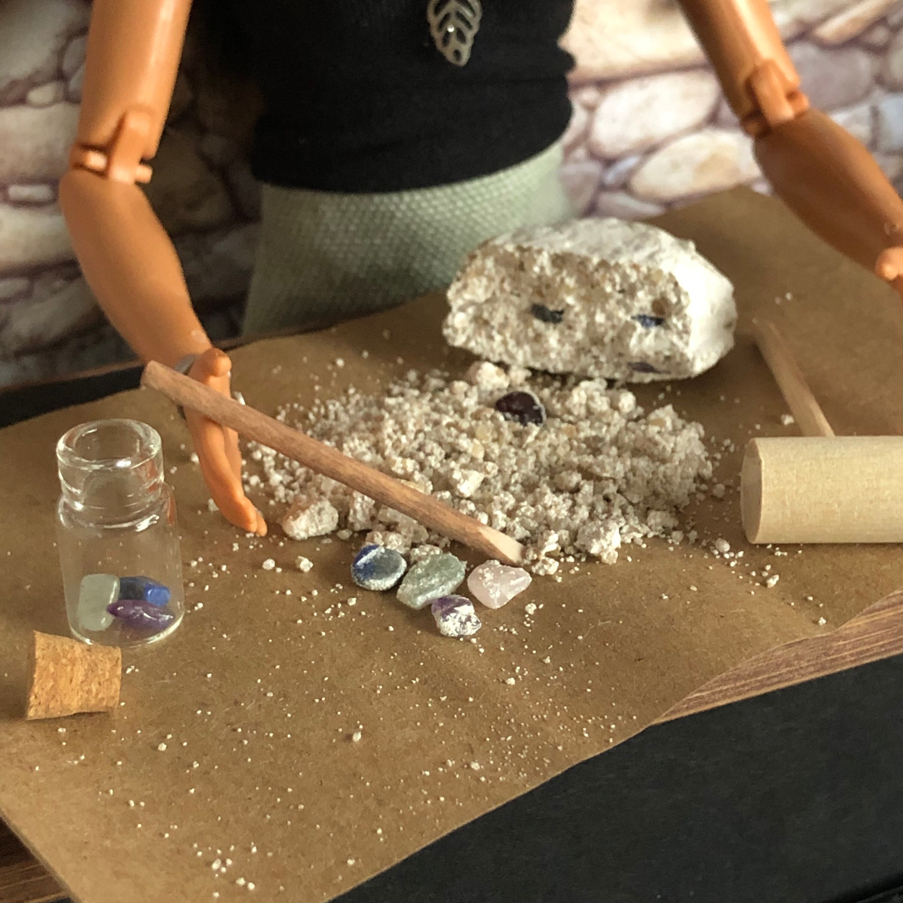 Miniature 16 Scale Geology Dig Kit Natural Science Barbie Etsy