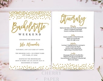 bachelorette party itinerary etsy bachelorette itinerary
