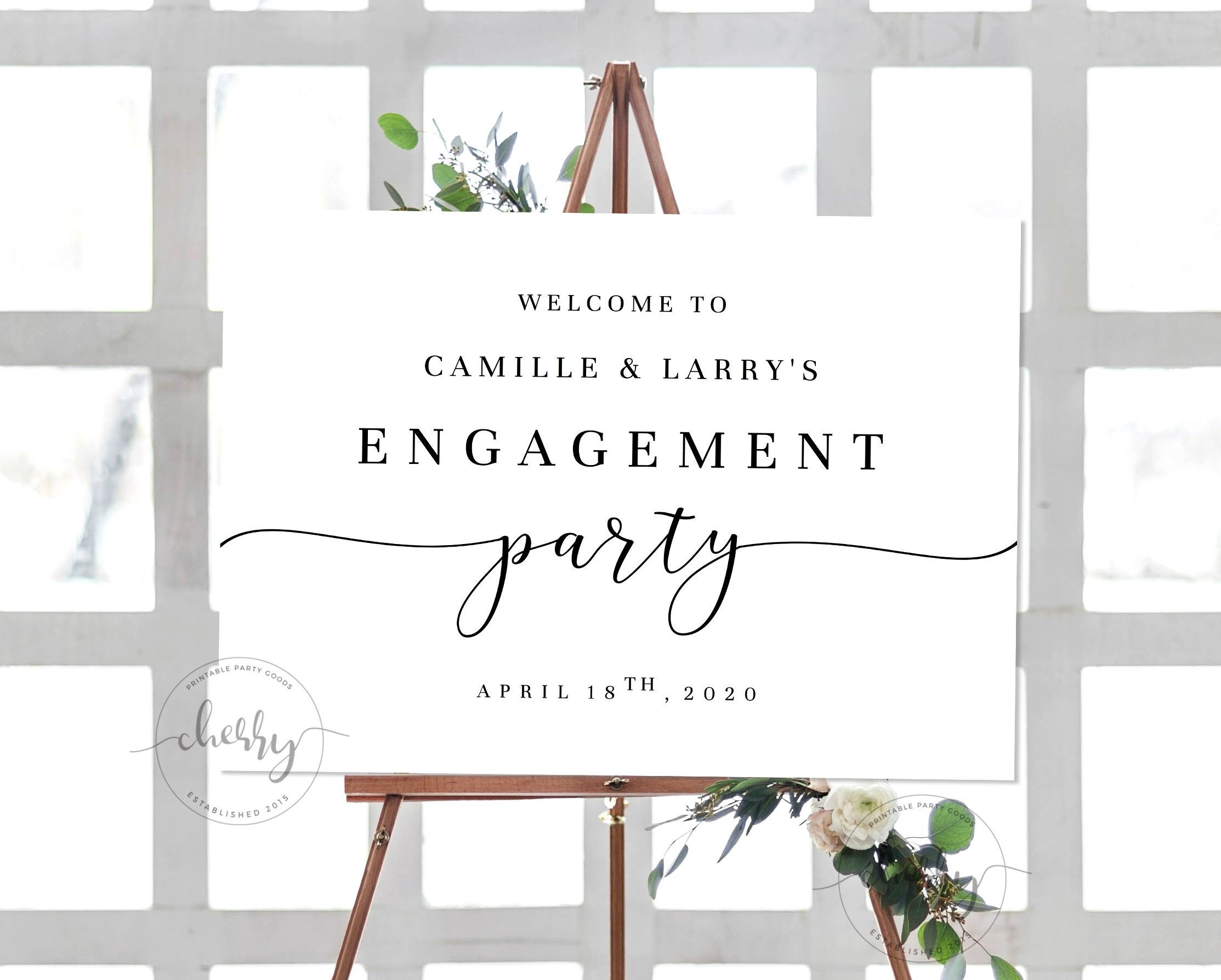 Welcome to Engagement Sign Engagement Party Sign Wedding | Etsy