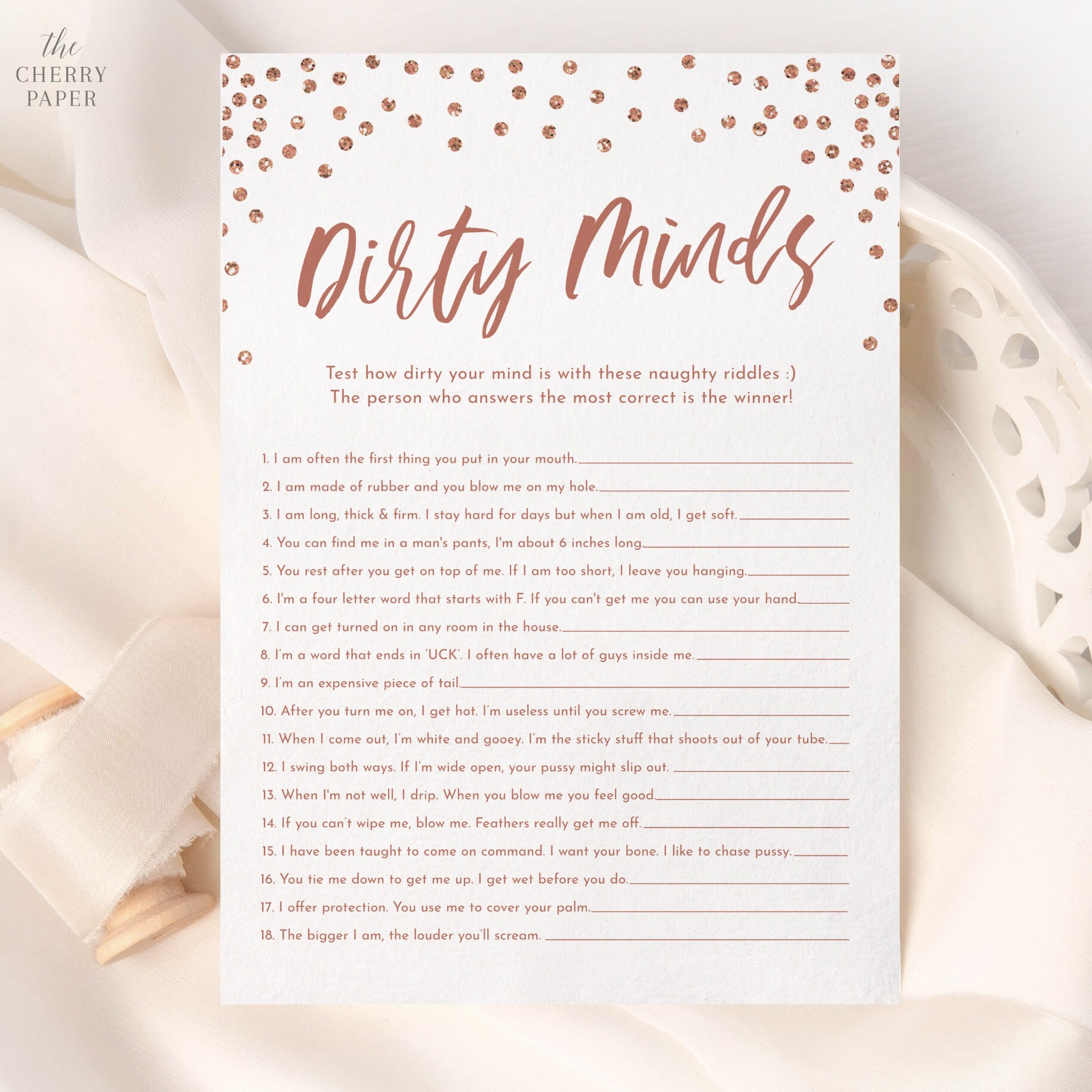 dirty minds what am i printable game dirty riddle game etsy new zealand