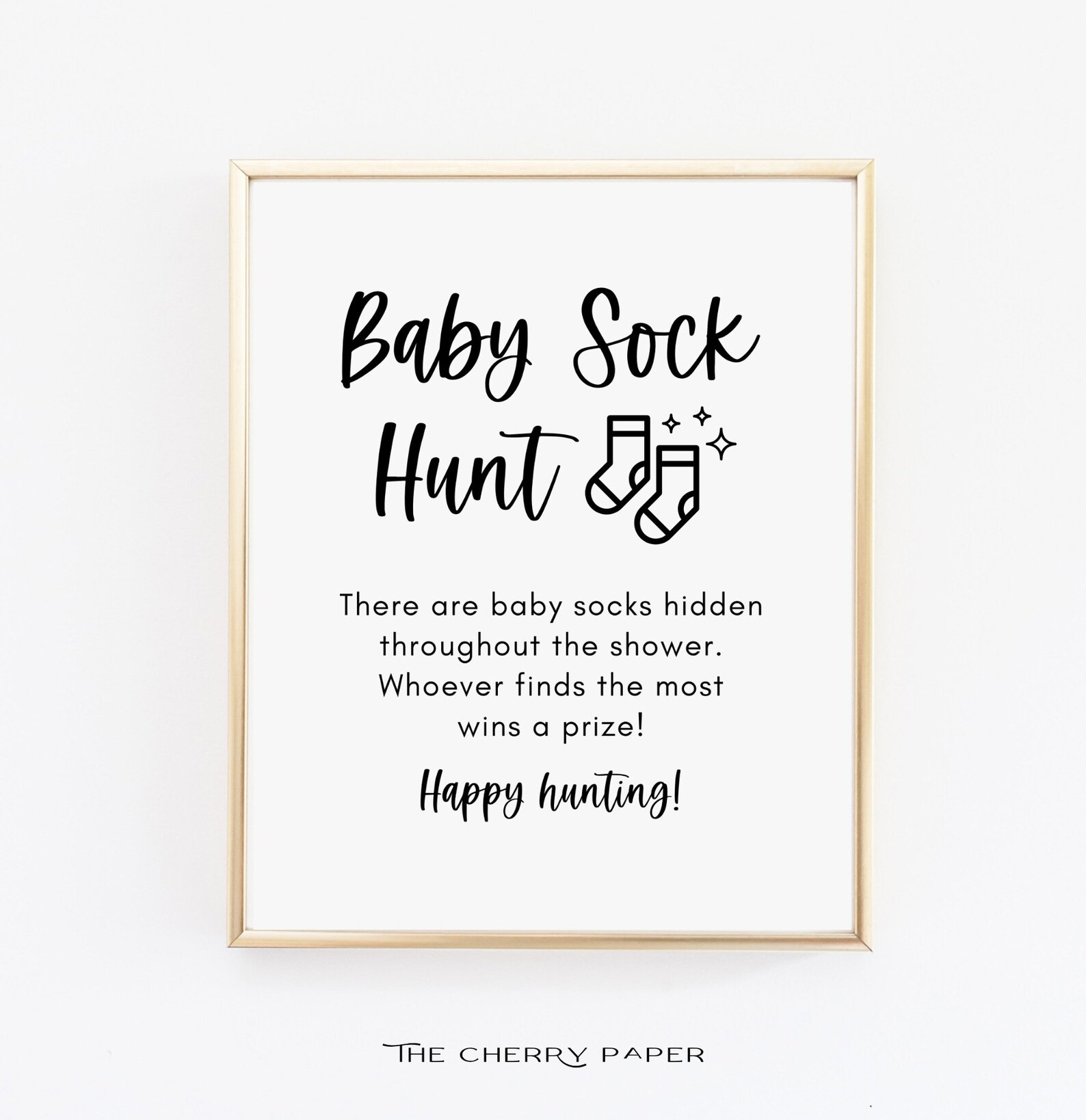 Baby Sock Hunt Game Baby Sock Hunt Sign Baby Shower Signs Etsy