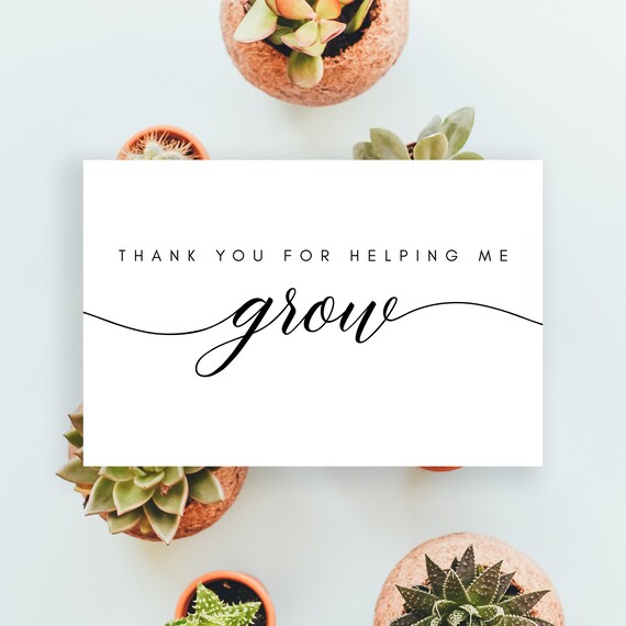 Printable Thank You For Helping Me Grow Thank You Card Etsy Printable Thank You For Helping Me Grow Thank You Card Etsy