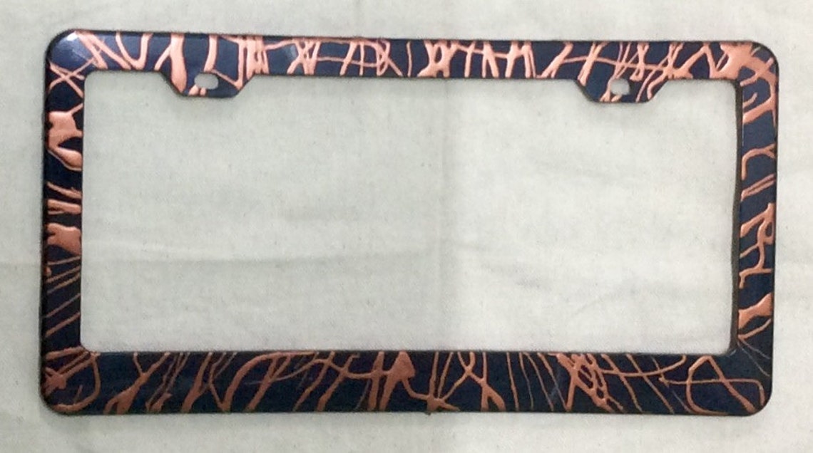 Decorative License Plate Frame Etsy