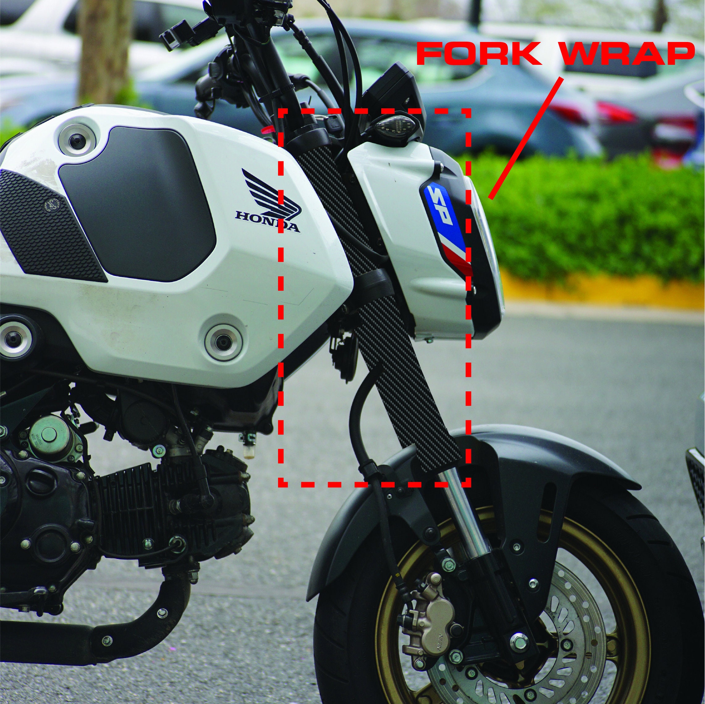  Nuke - Calcomanía de vinilo para motocicleta, Honda Grom 125  2013-2016 : Automotriz
