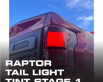 Raptor Tail Light Tint || Ford Raptor Tint Kit || Tail Light Blackout Raptor || Raptor Taillight Kit || Stage 1 raptor tail tint || Raptor