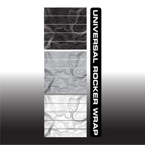 UNIVERSAL Rocker Panel Wrap sheet || TOPO wrap || Topographical Vinyl Wrap || Universal Vinyl Wrap pattern || Rocker Panel Wrap Kit