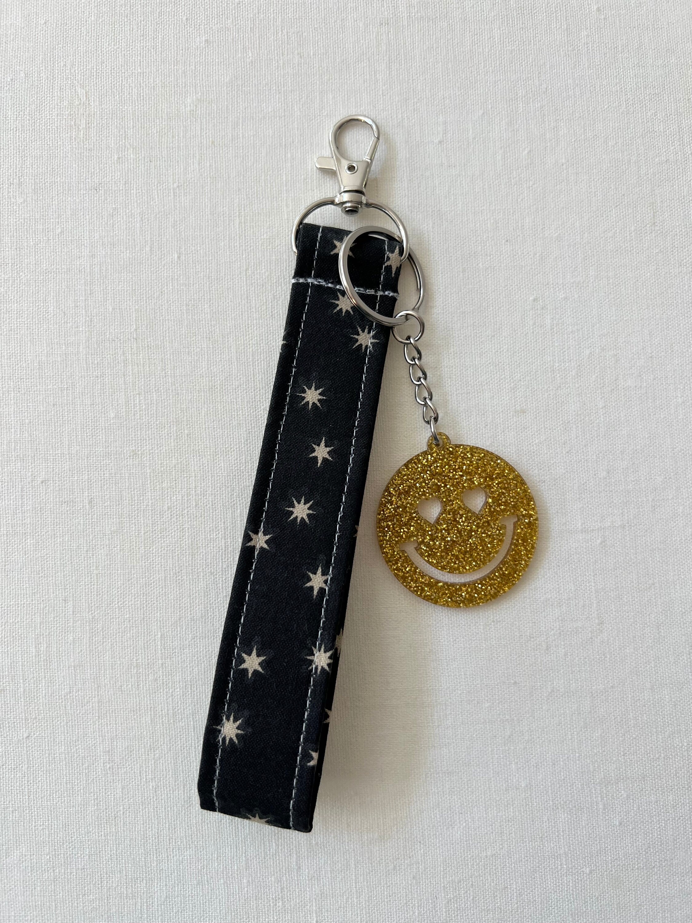 Wristlet Key Chain Star Fabric Wristlet Fabric Key Chain Etsy