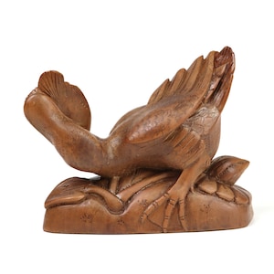 Art Deco Balinese Duck Sculpture