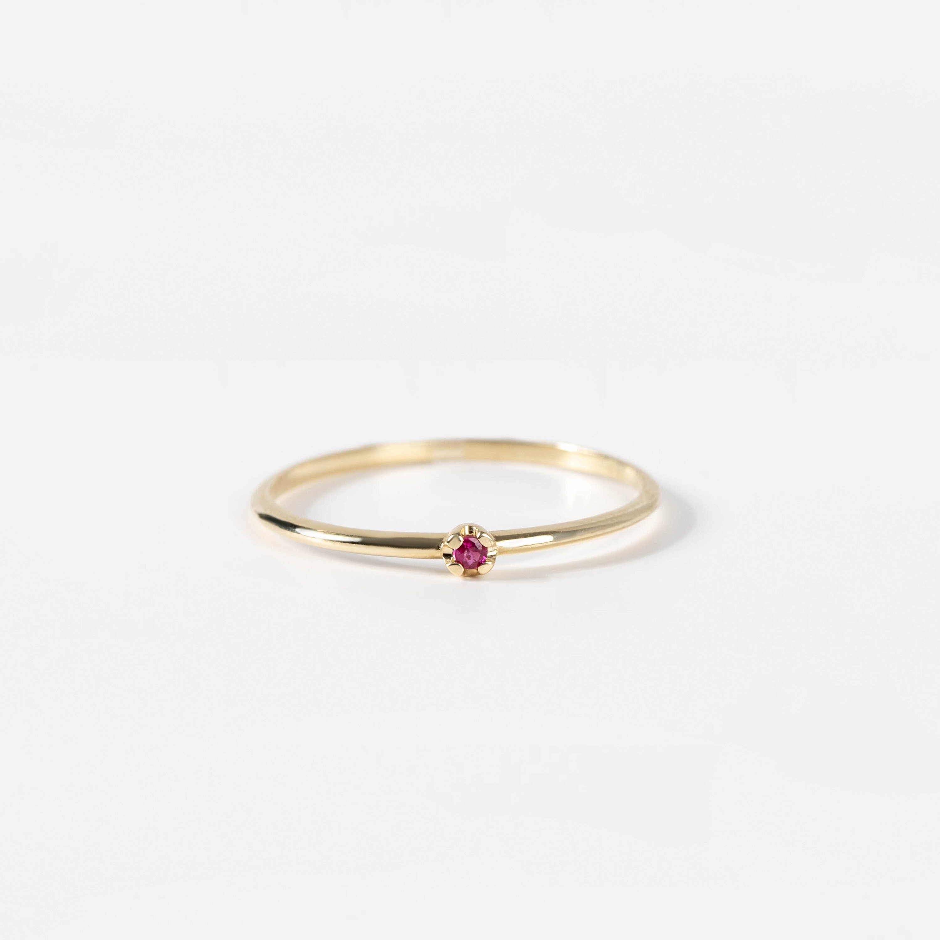 Bague de mariage ronde en or jaune massif 14 carats et diamants certifiés