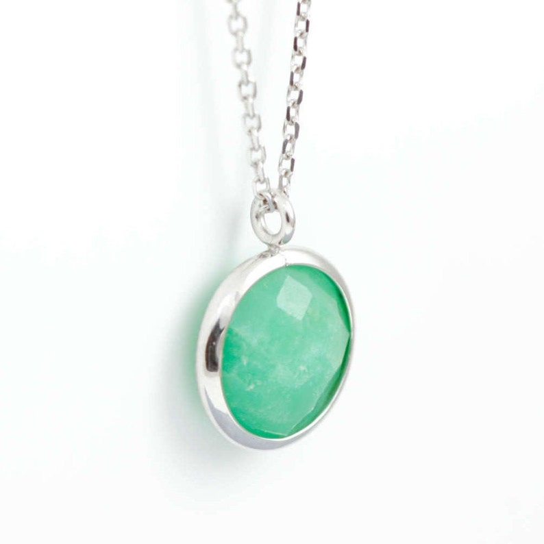 •AEON• chrysoprase + gold necklace (18