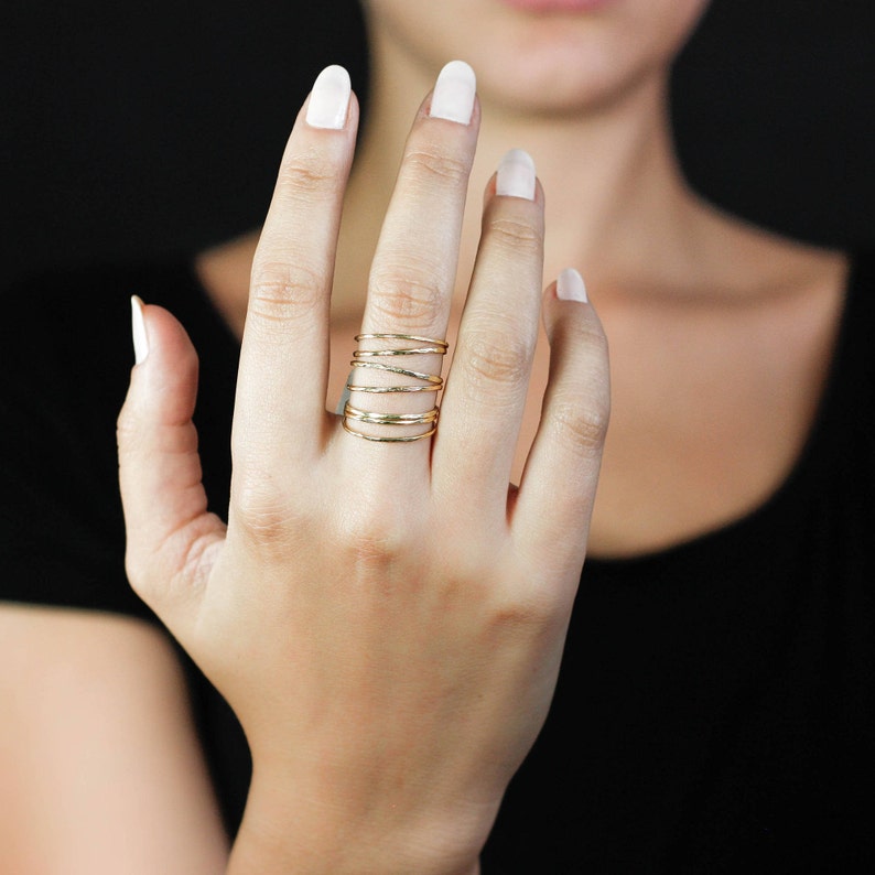 14K Minimalist Gold Ring Dainty Solid Gold Wedding Band Delicate Gold Ring Skinny Stacking Simple Kyklos Jewelry GR00038 image 9