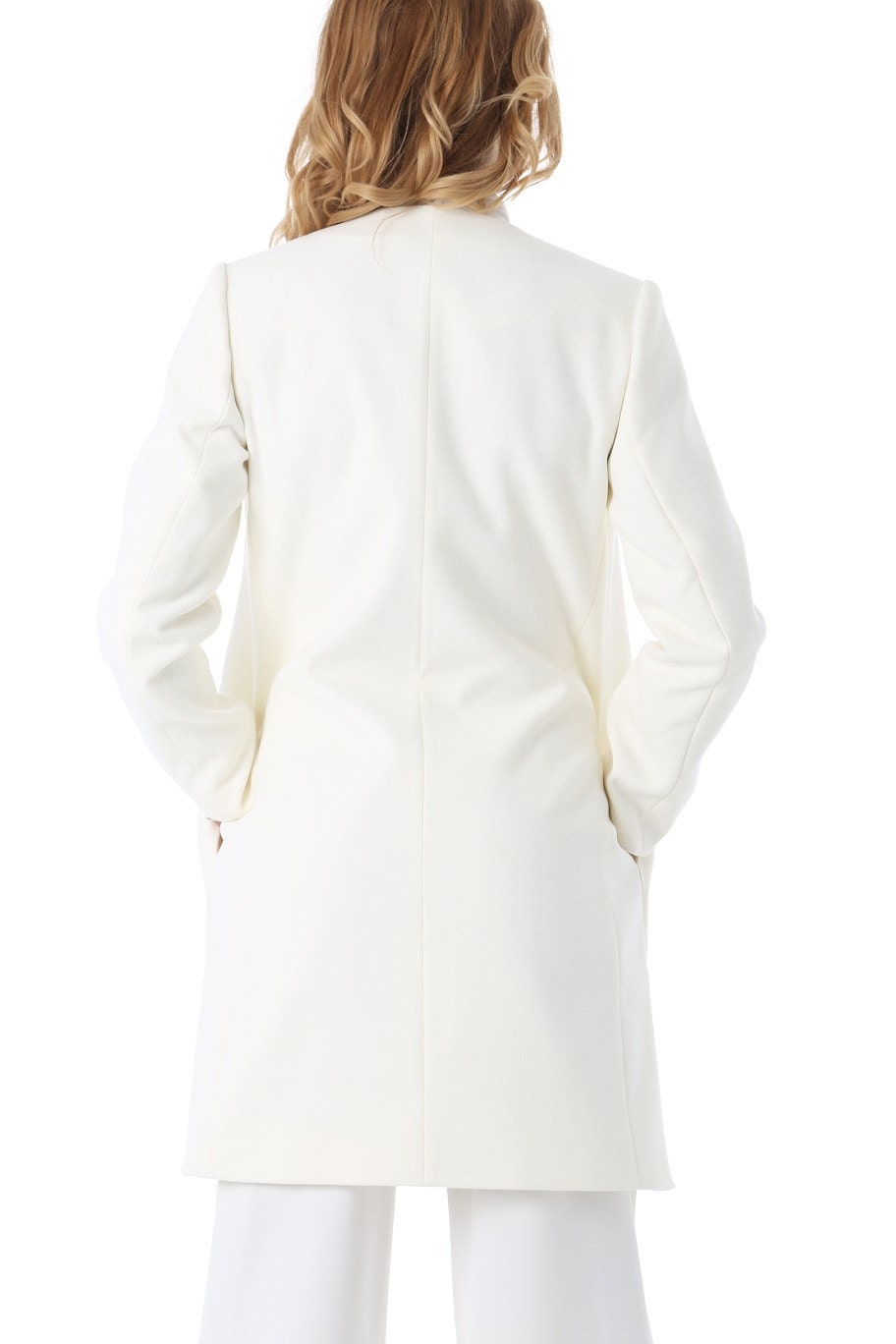 White Formal Coat, Winter Wedding, White Womens Jacket, Autumn Jacket