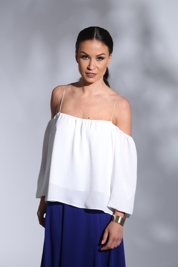 ladies open shoulder tops