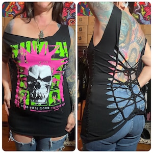 Sum 41 // Pop Punk // Exposed Back // Weaved Tank // Womens Large