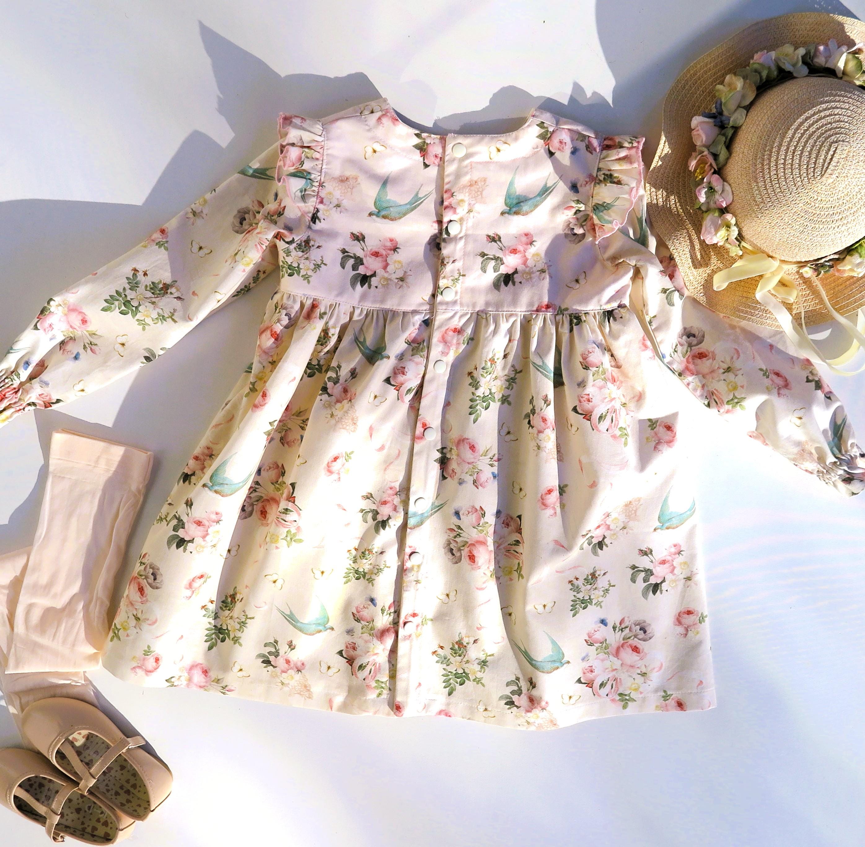 navy blue dress for baby girl Outfit: Floral dresses in winter - Fashion Blogger main image 0