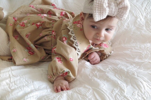 infant winter dress Ulitacool Winter Dresses For Girls 2-3 Years Newborn Infant Baby Knit Autumn Long Sleeve Flower Princess Dress Clothes Warmth Daily Wear Beige